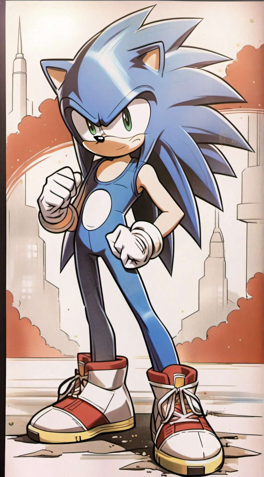 ai character: Sonic crew! background