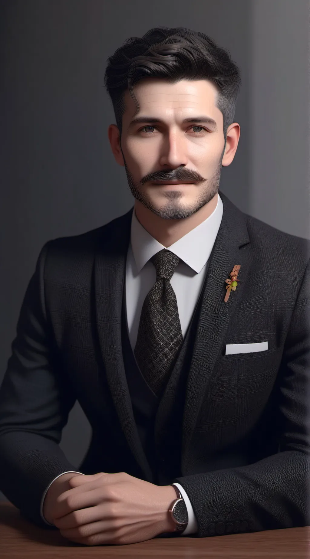 ai character: Mr porter  background