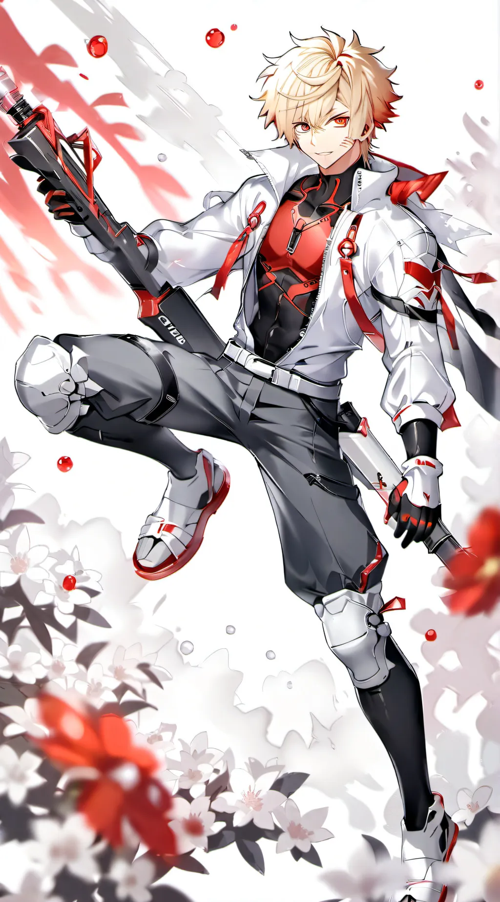 ai character: bakugo  background