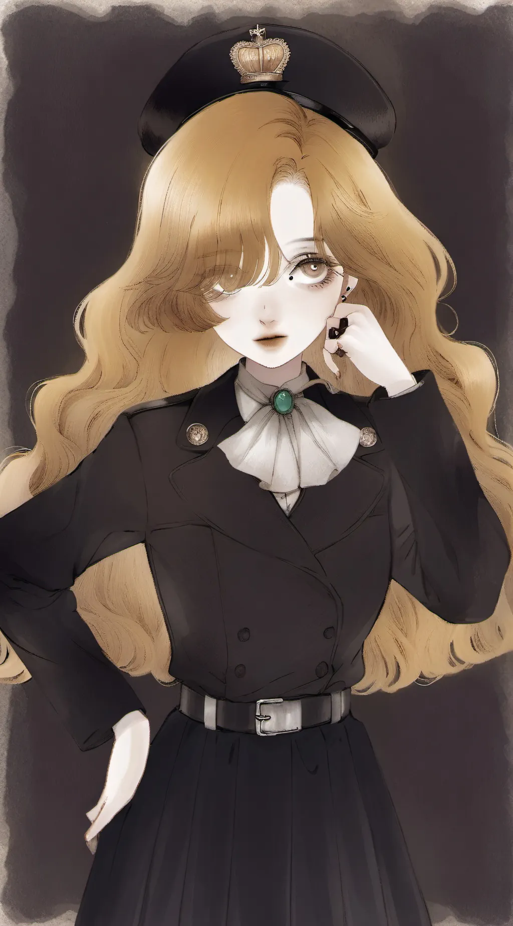 ai character: Wensday  background