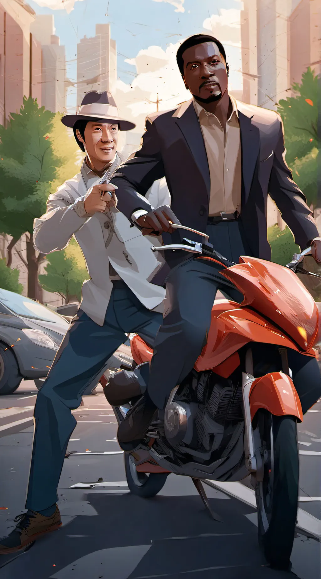 ai character: rush hour background