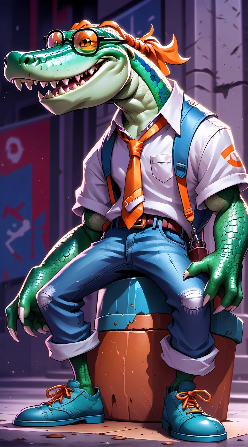 ai character: Mr. Scar background