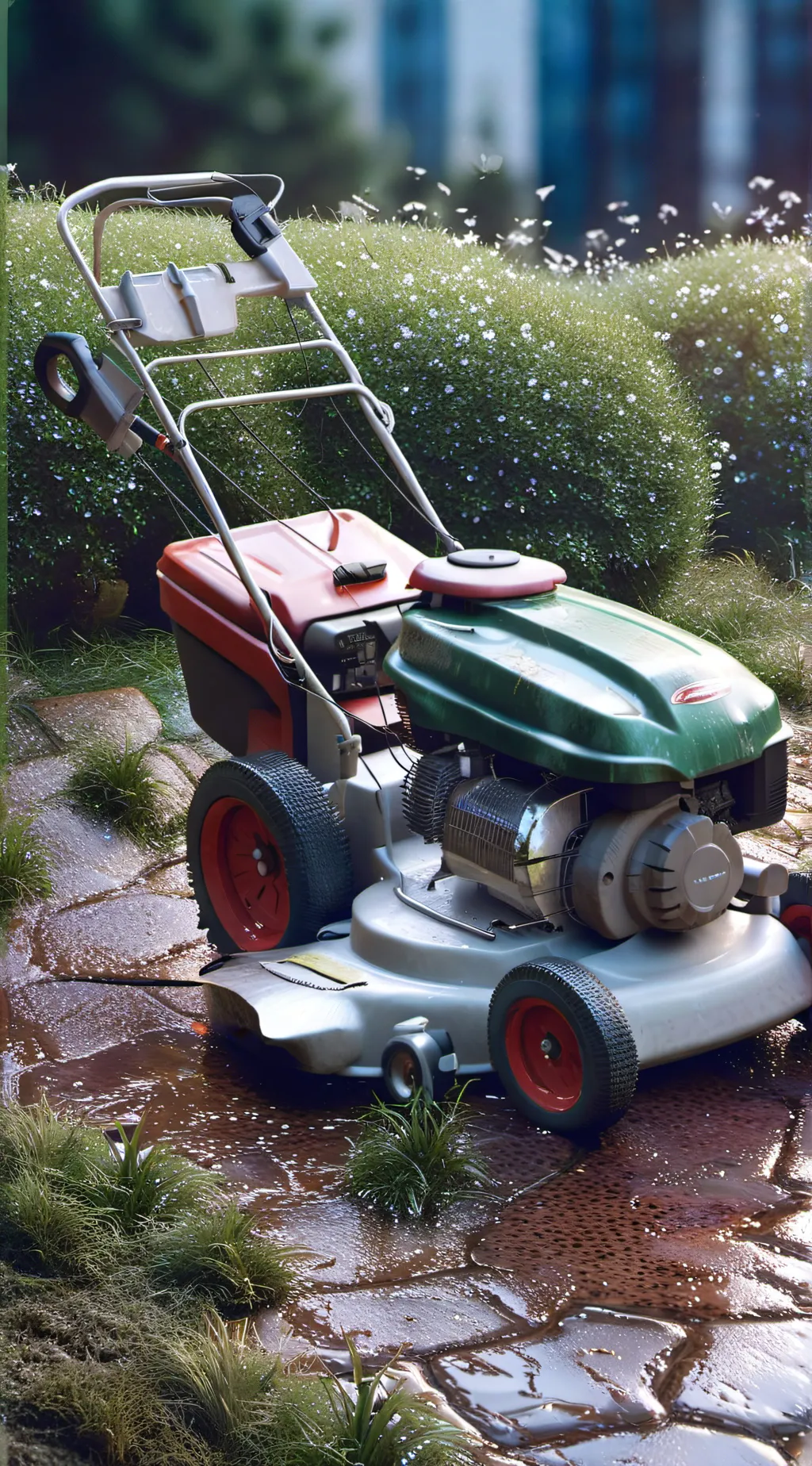 ai character: lawnmower  background