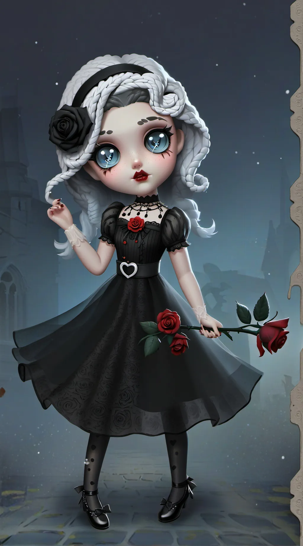 ai character: Crystal Doll background