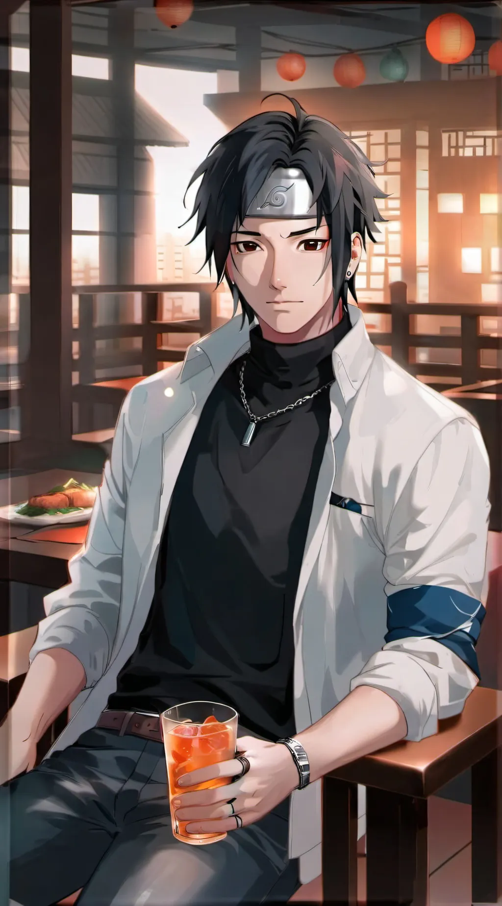 ai character: sasuke background