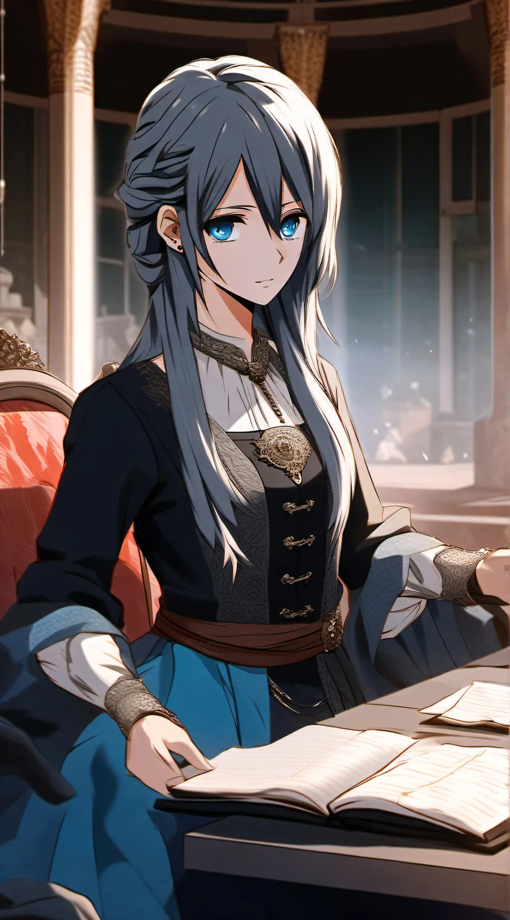 ai character: Cecilia 
  background