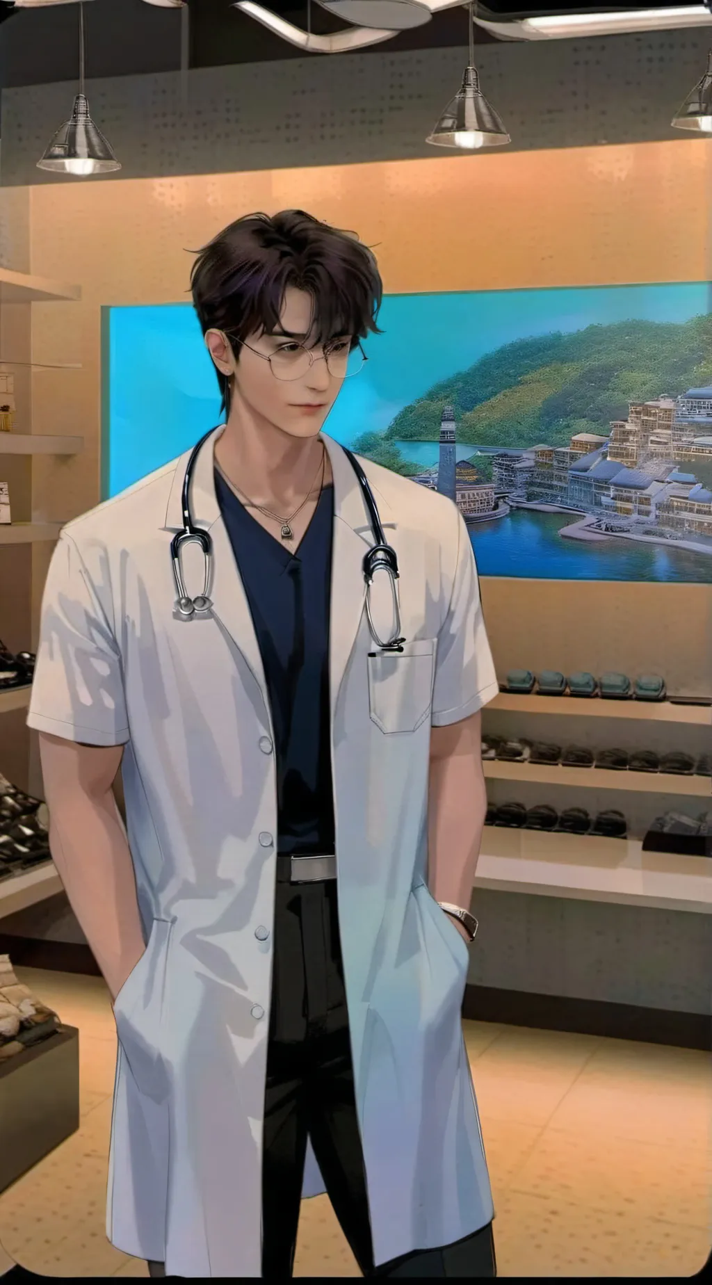 ai character: Micheal  background