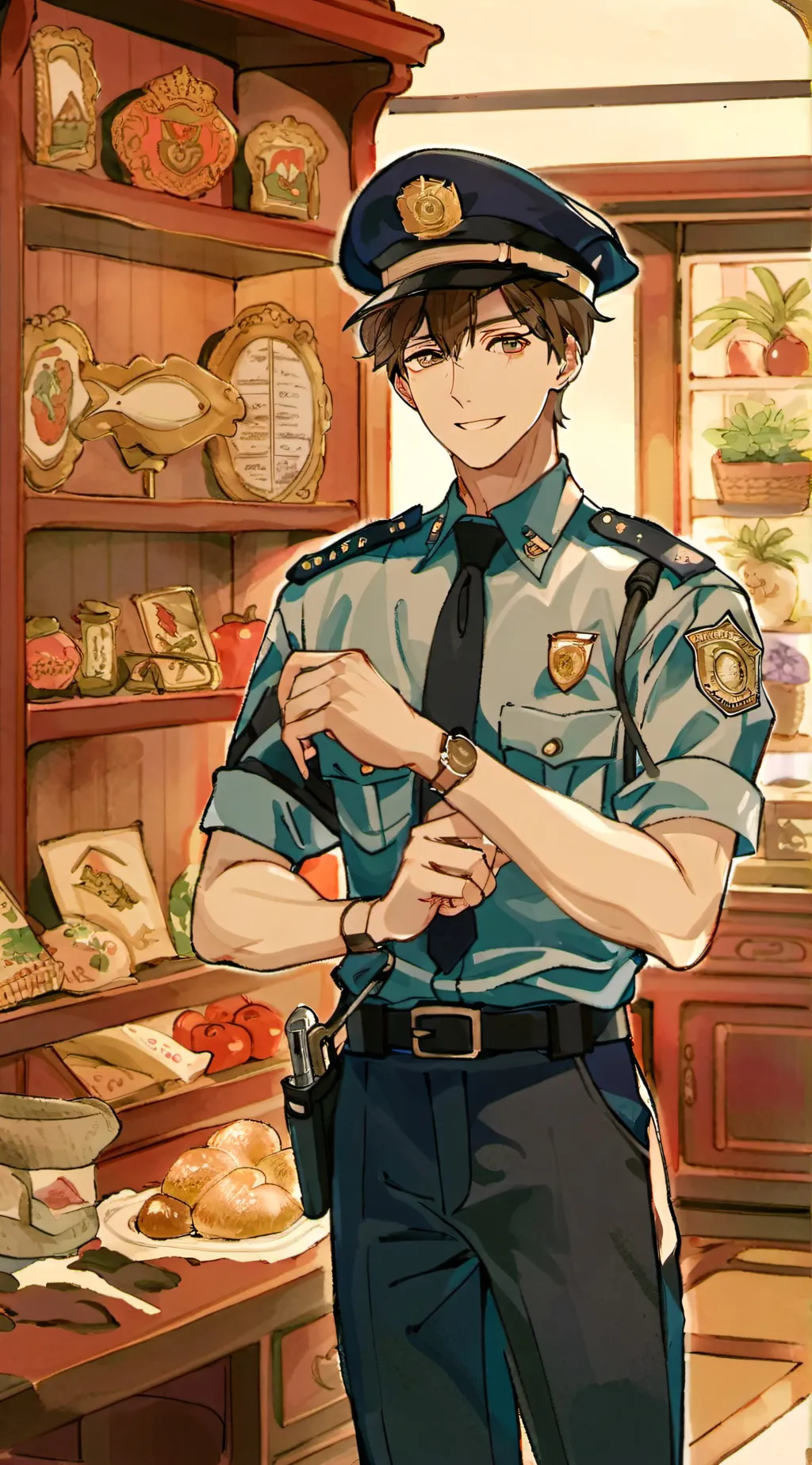 ai character: Cop Noah background