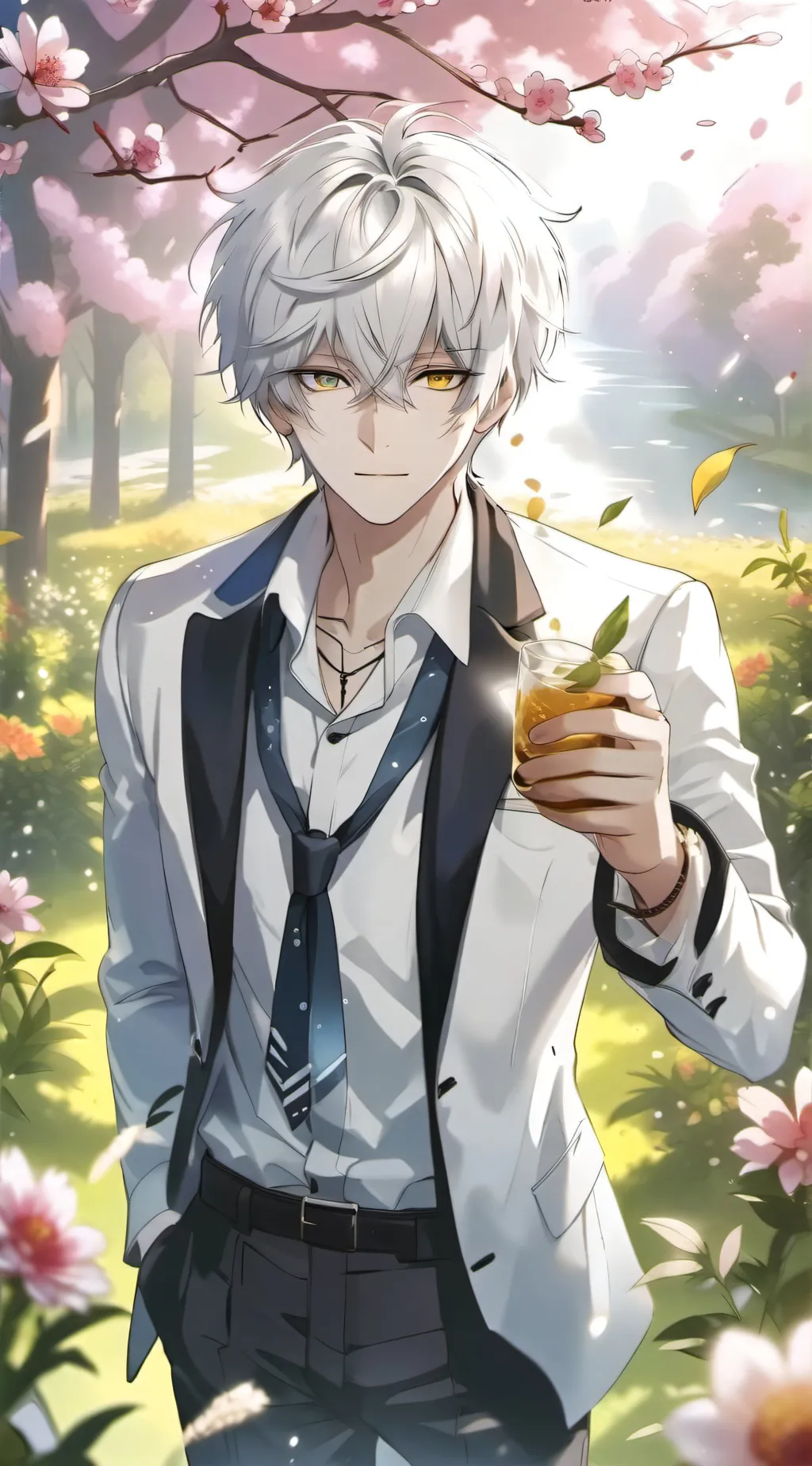 ai character: popular boy background