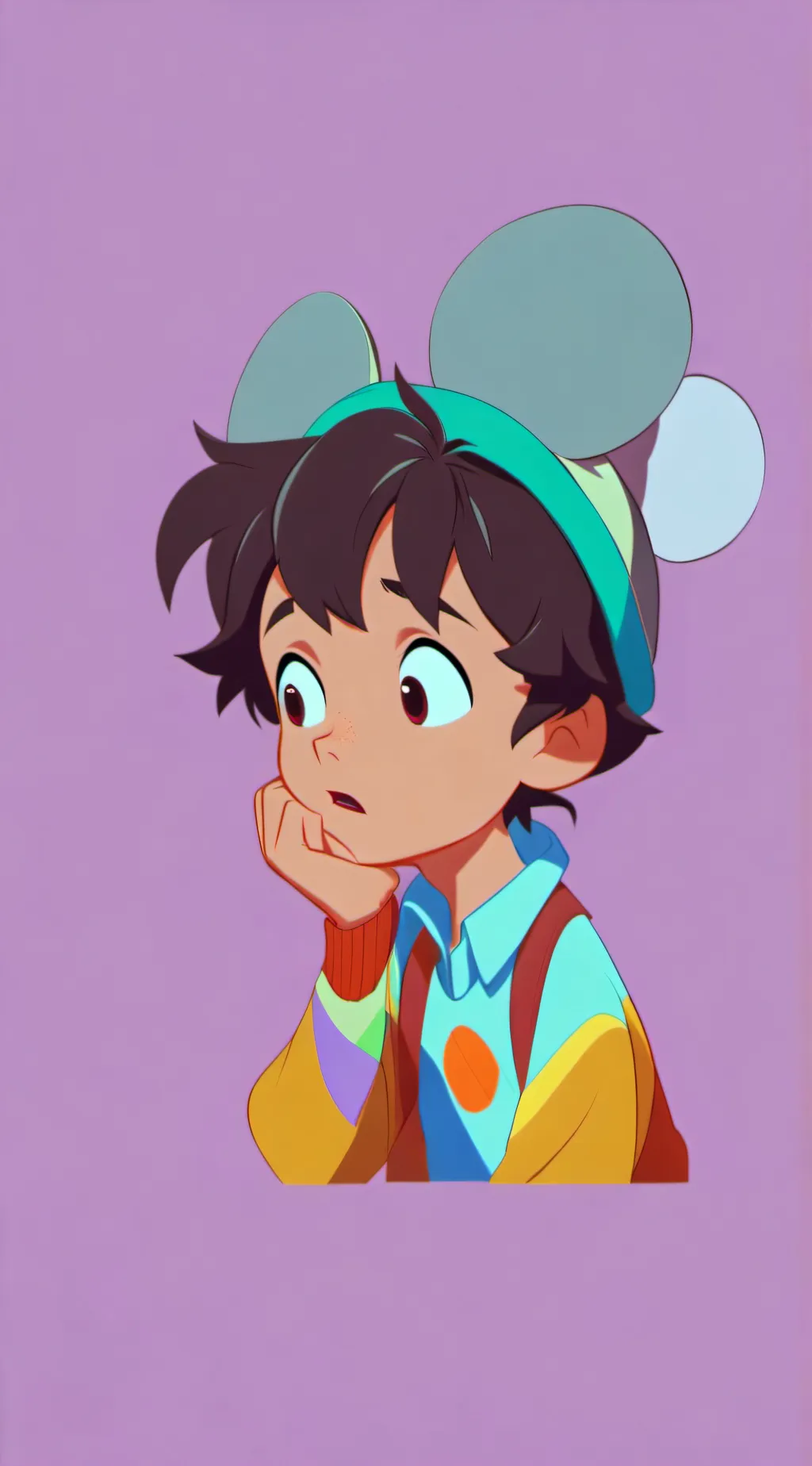 ai character: Thinker background