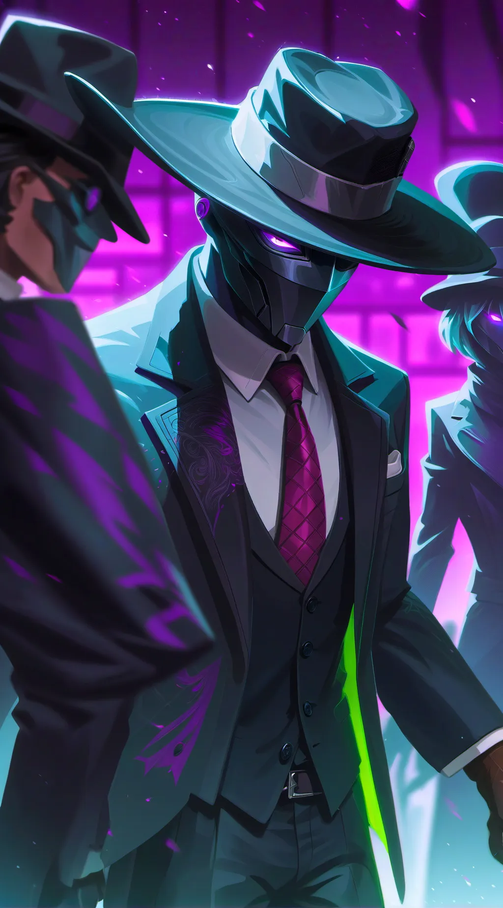 ai character: crystove background