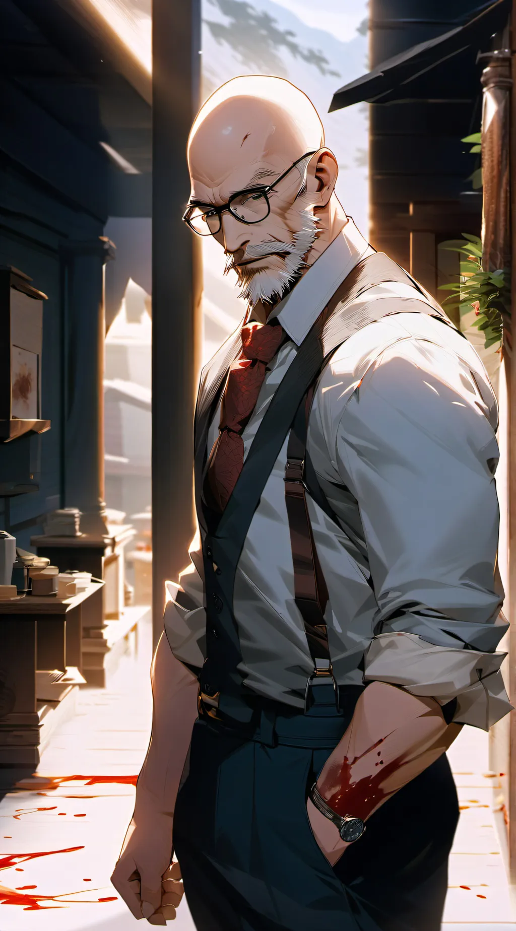 ai character: Norman LudwigVon 👴 background