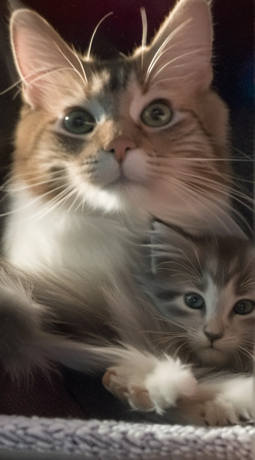 ai character: Mamma cat background