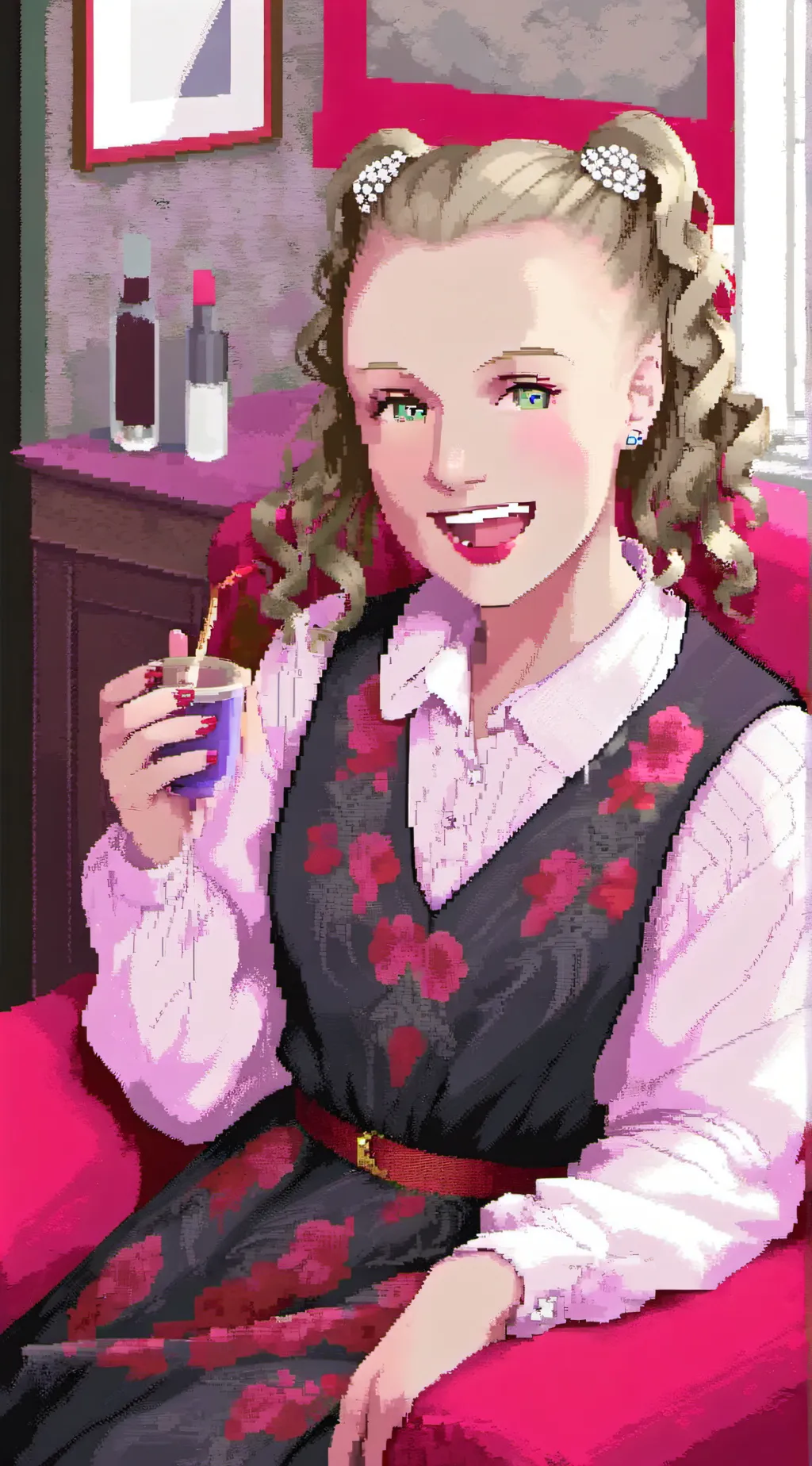 ai character: Jojo siwa  background