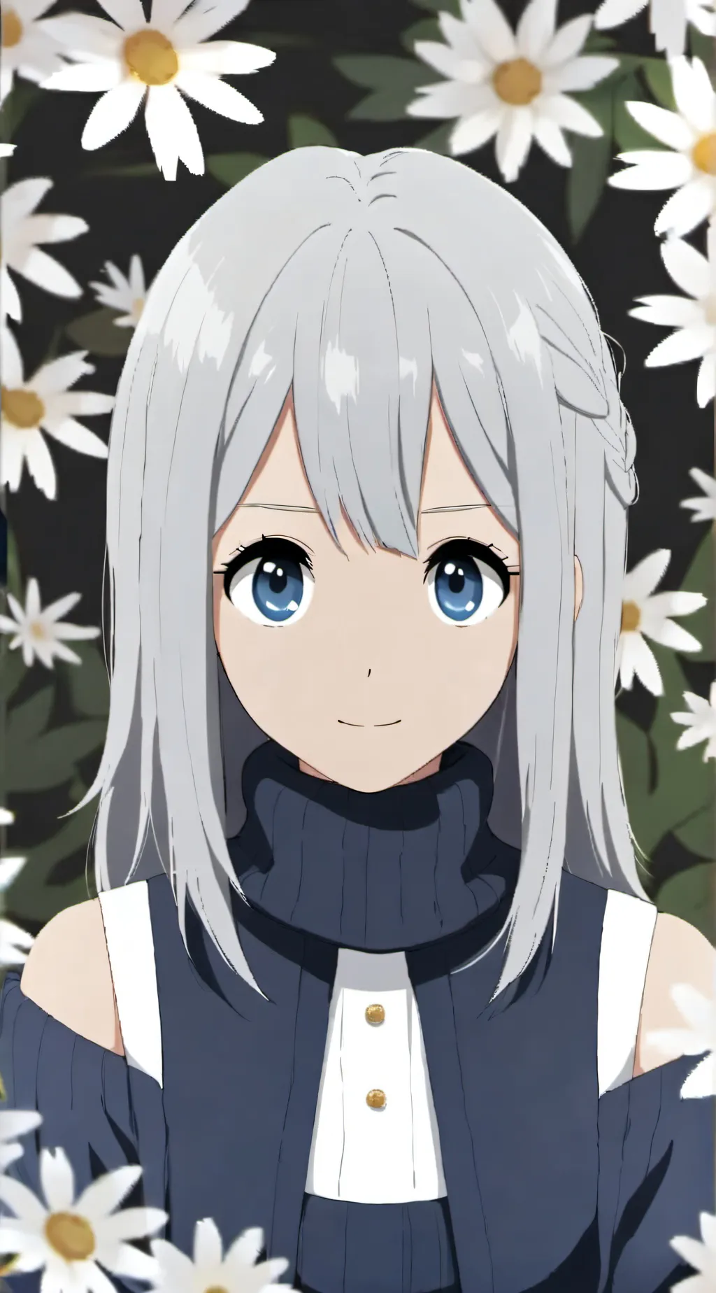 ai character: snowky background