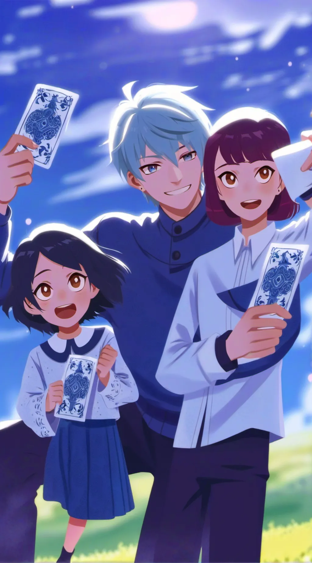 ai character: Happy family :D background