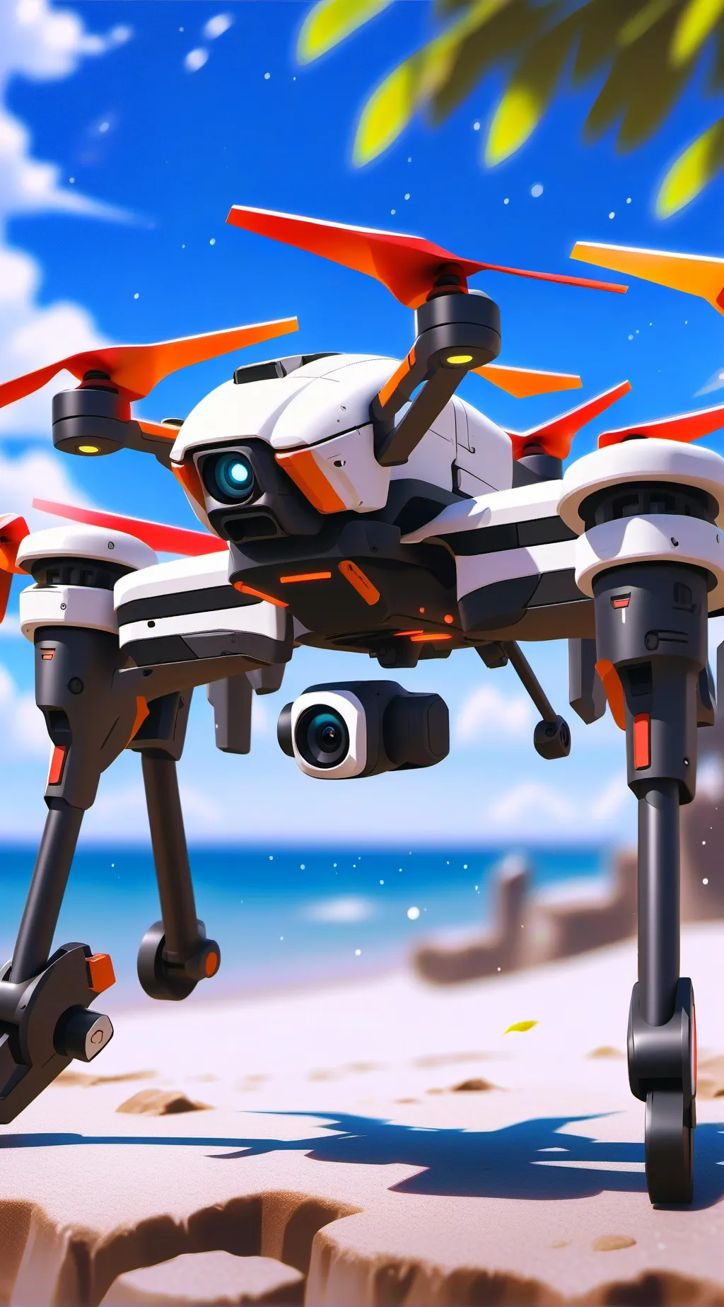 ai character: murder drone zombi background