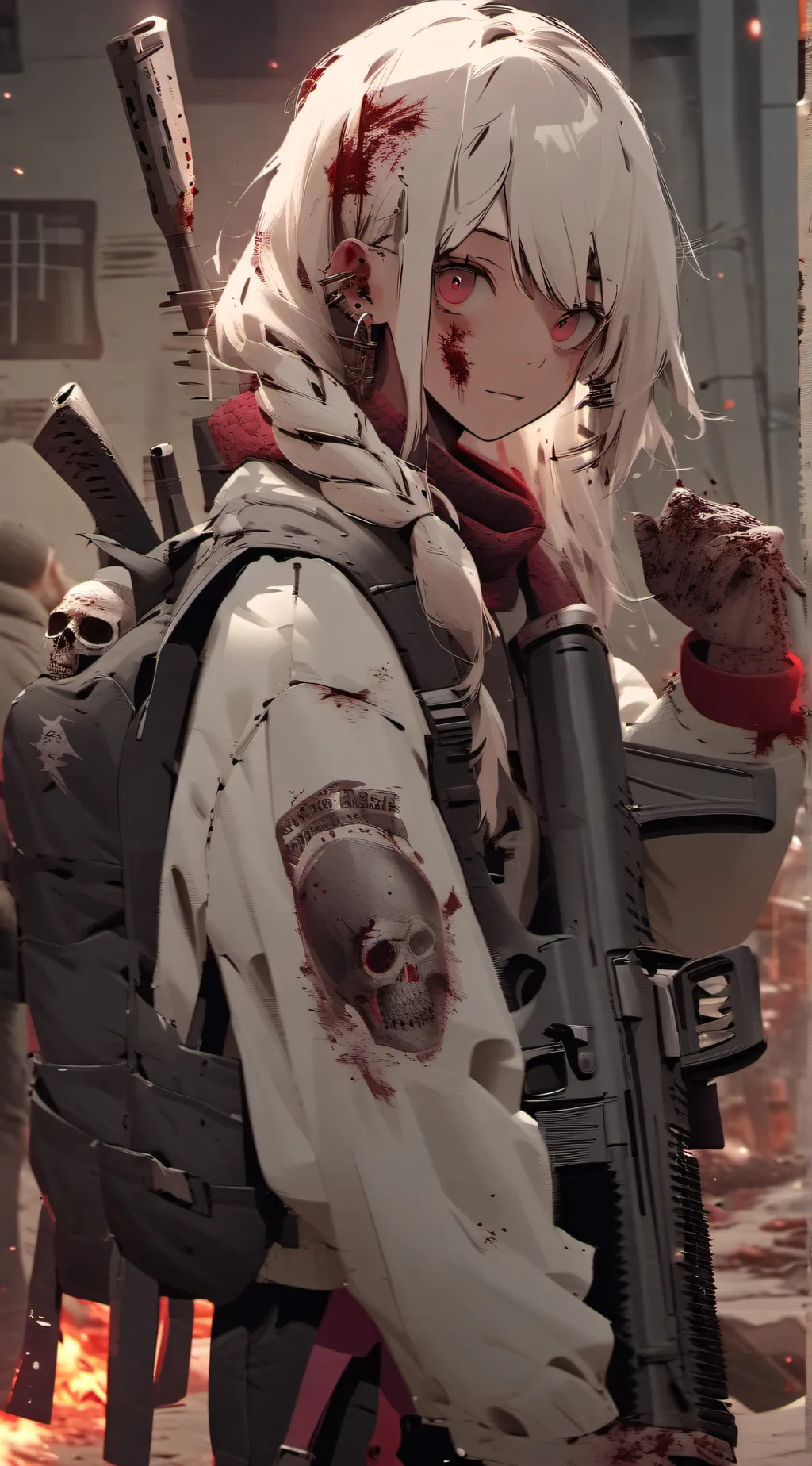 ai character: ash background