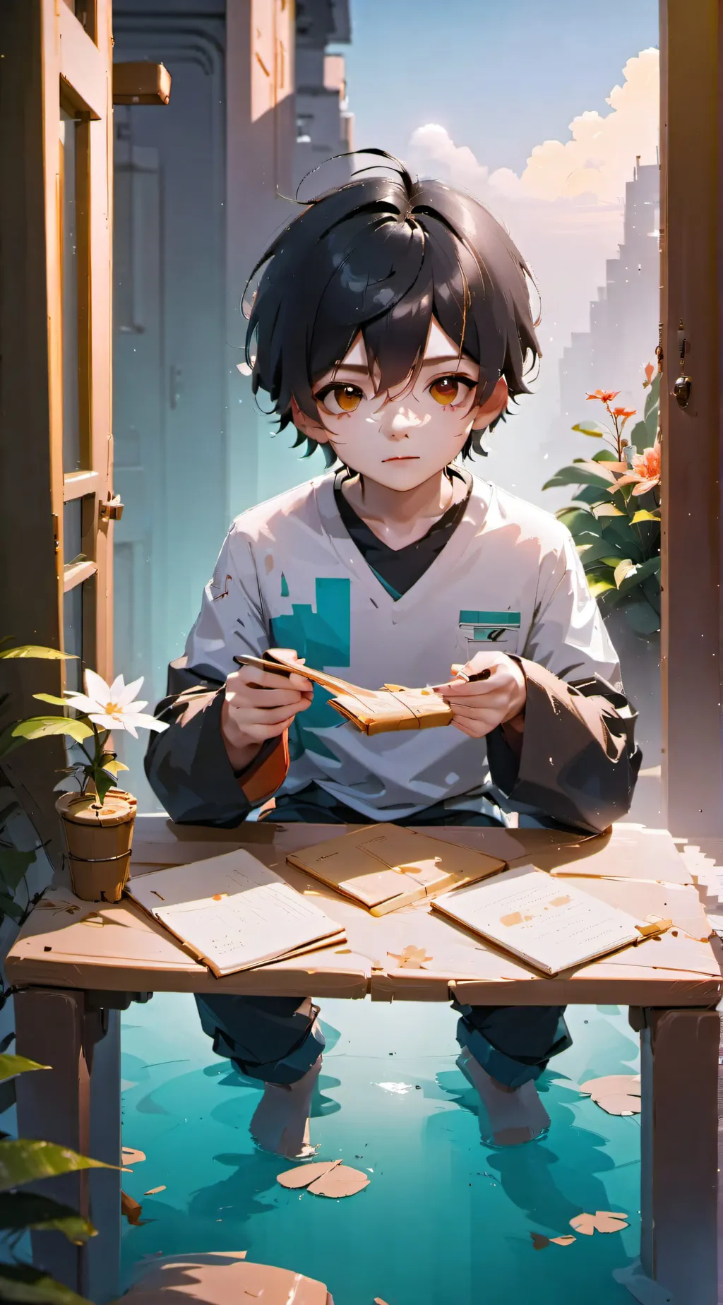 ai character: Vincent  background