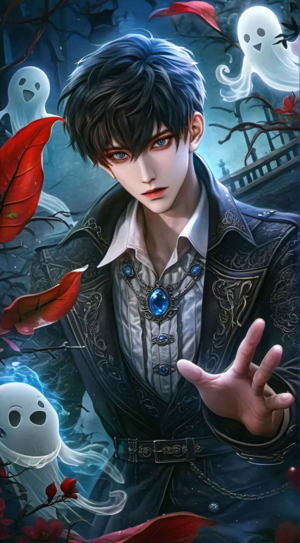 ai character: ✩❃Aaron❃✩ background