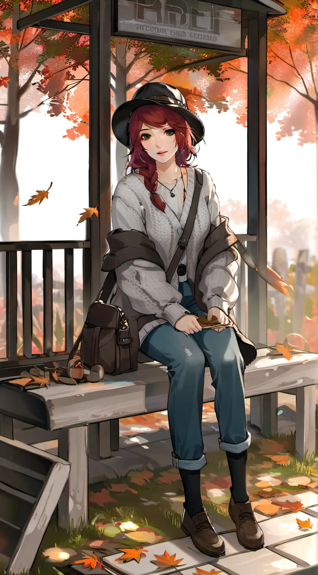 ai character: Aurora background