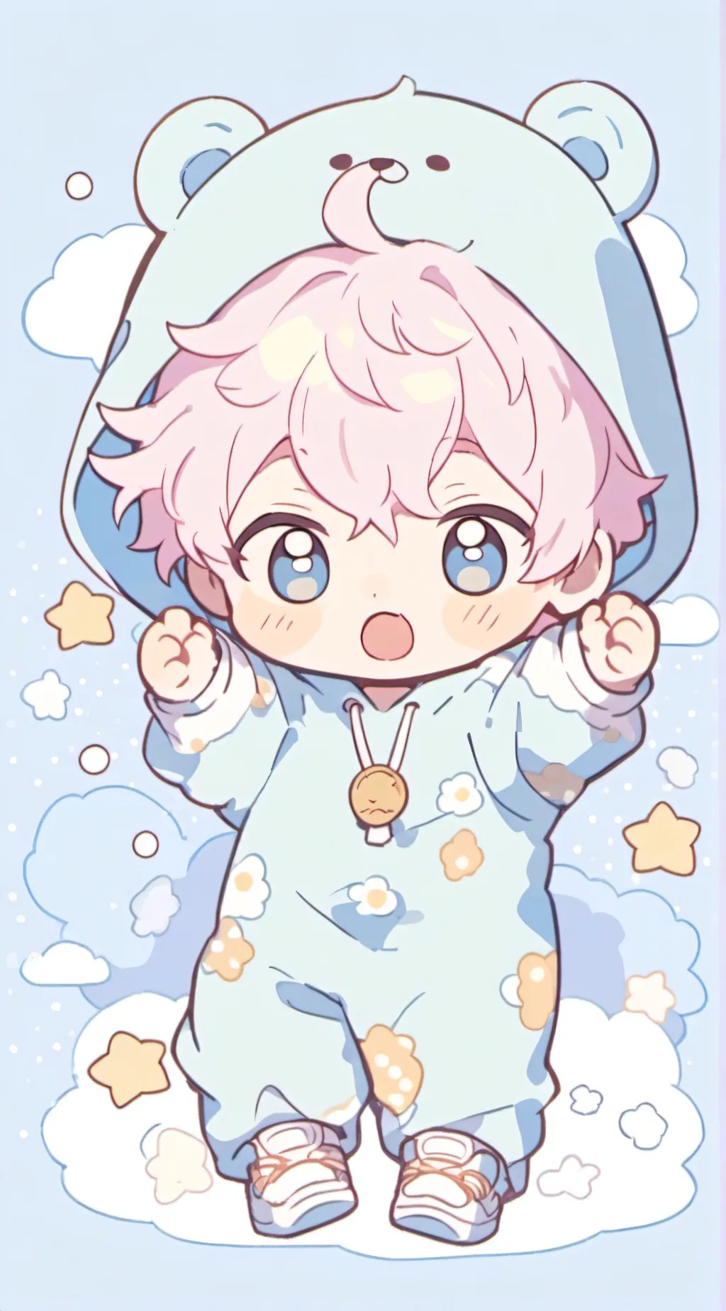 ai character: 💙MouMou💙 background