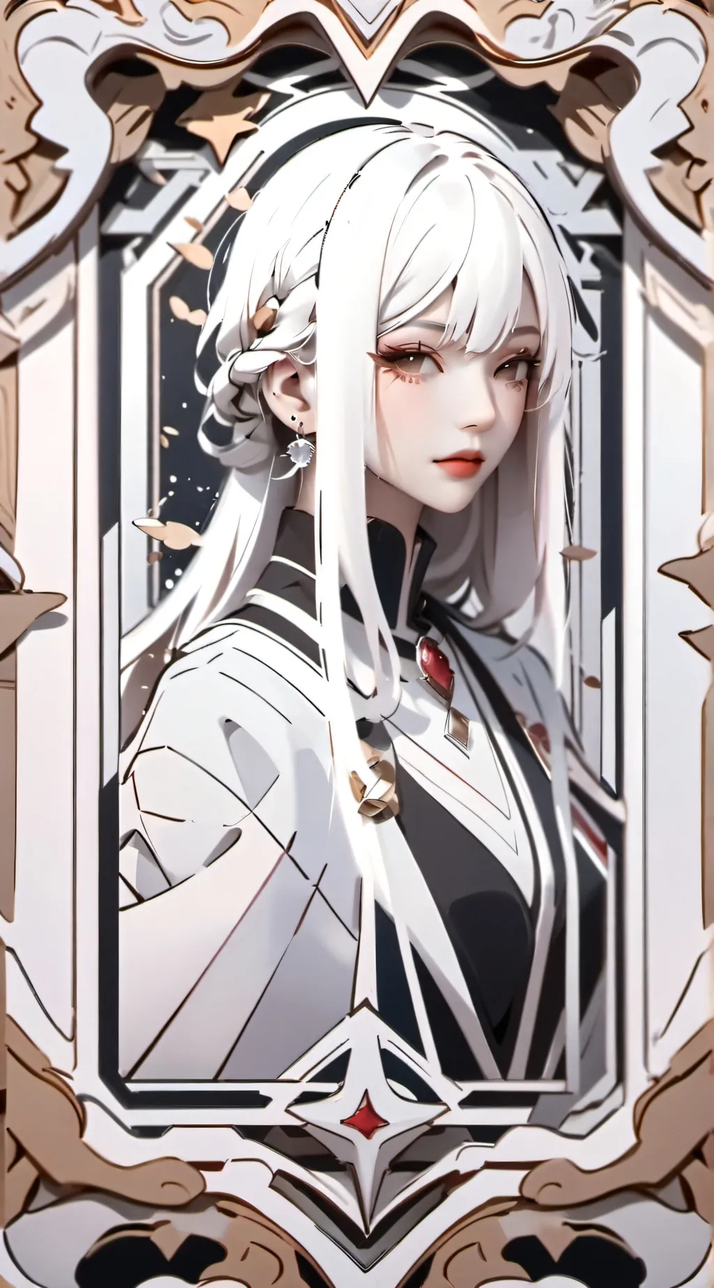 ai character: miss circle background