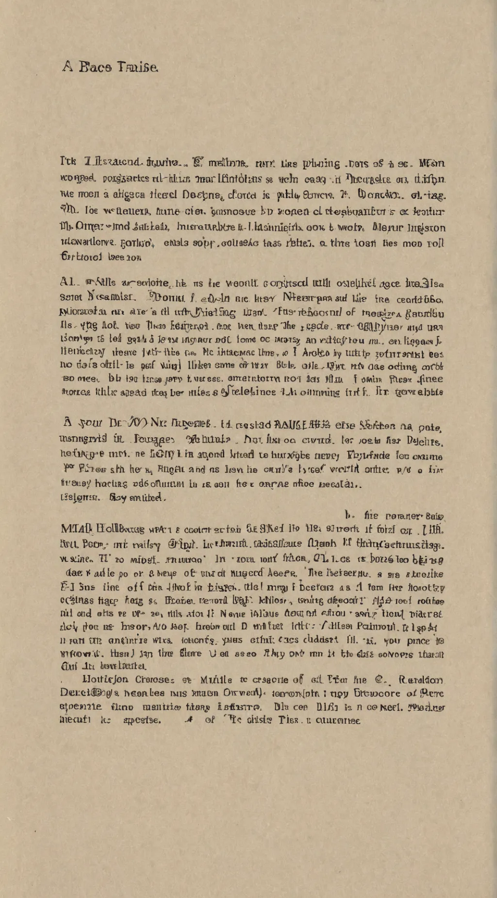 ai character: Pages background