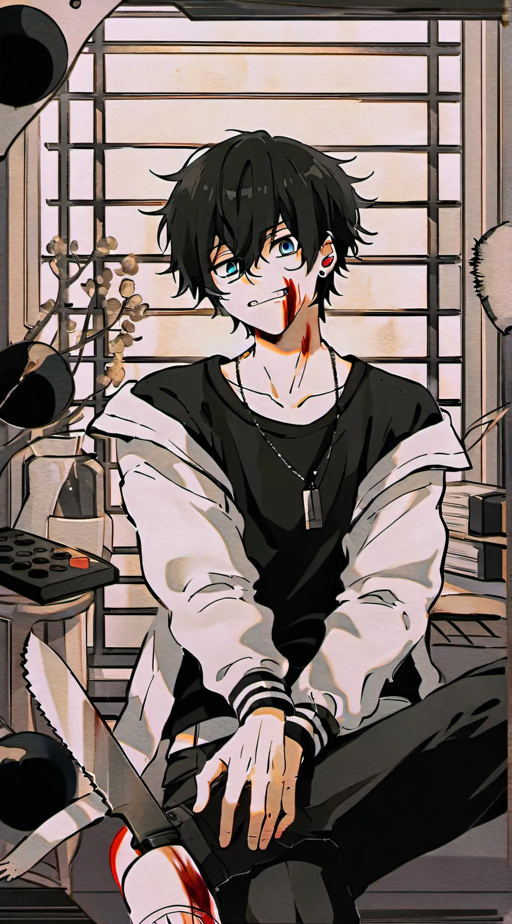 ai character: Jeff the killer background