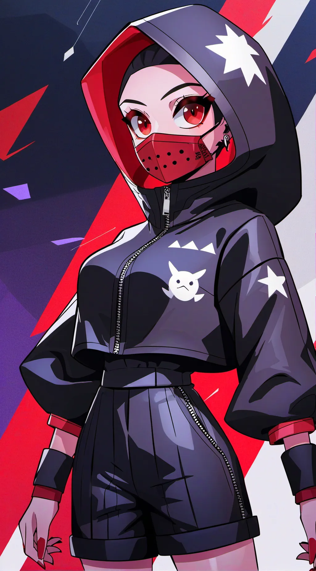 ai character: Fpe winter forest background