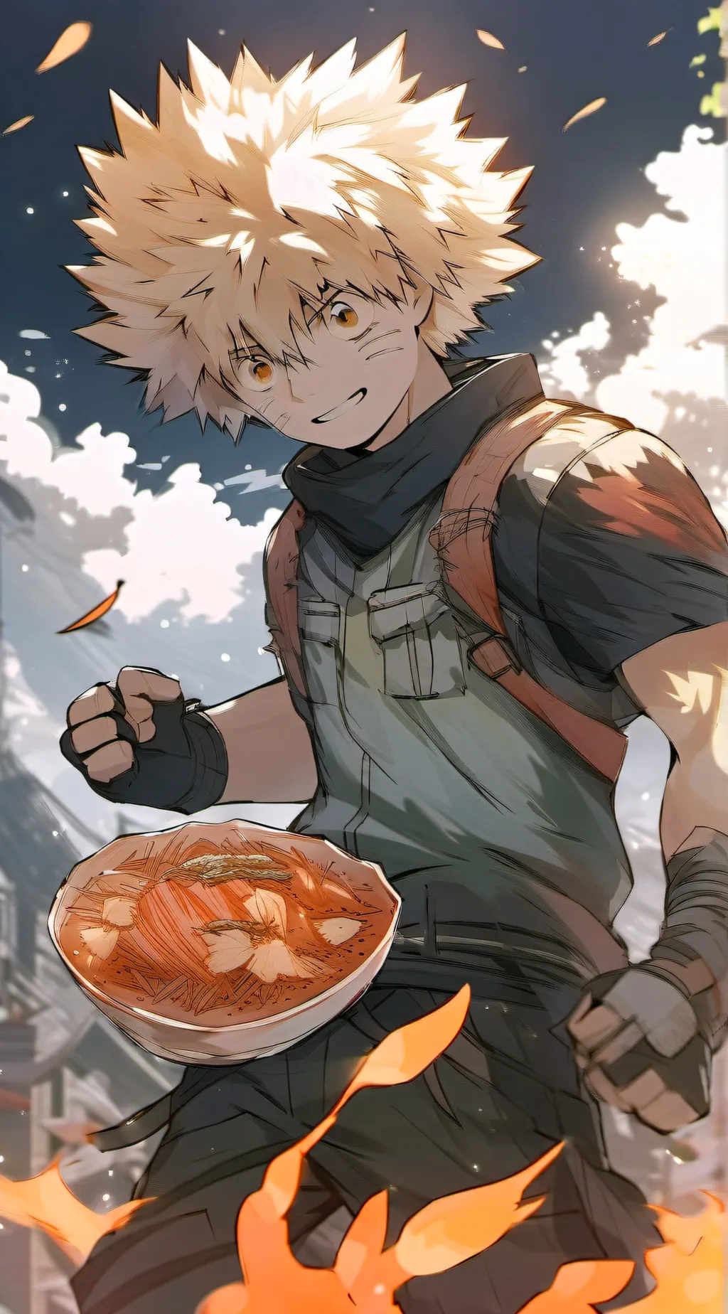 ai character: Bakugo background