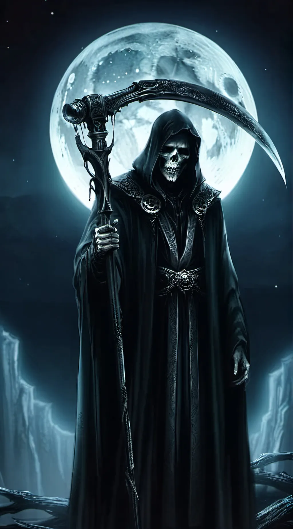 ai character: Grim Reaper background