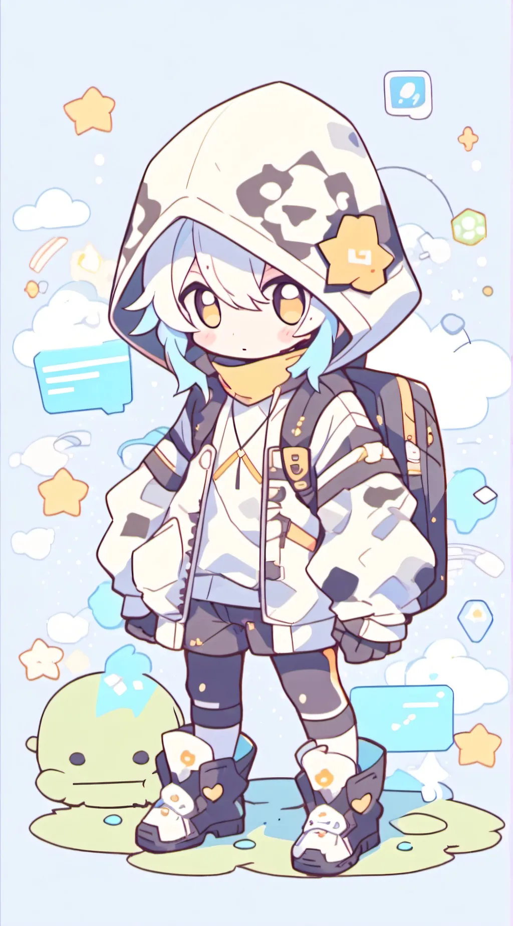 ai character: LITTLE HACKER background