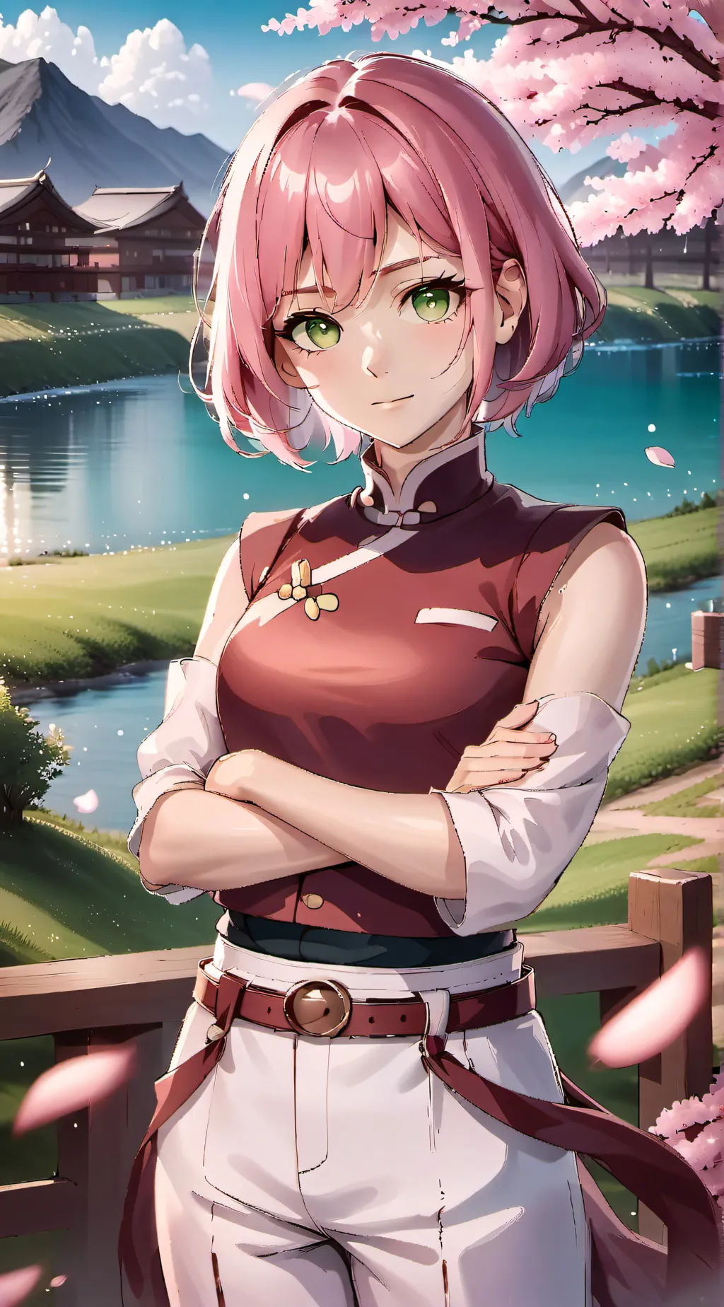ai character: Haruno Sakura background