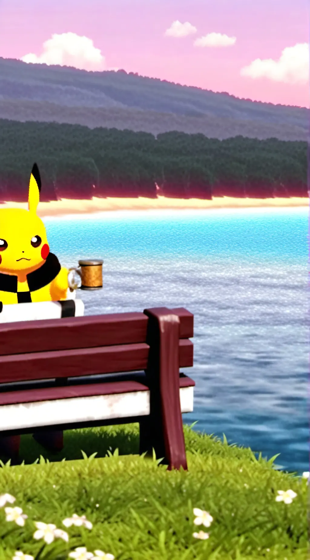 ai character: Pikachu background