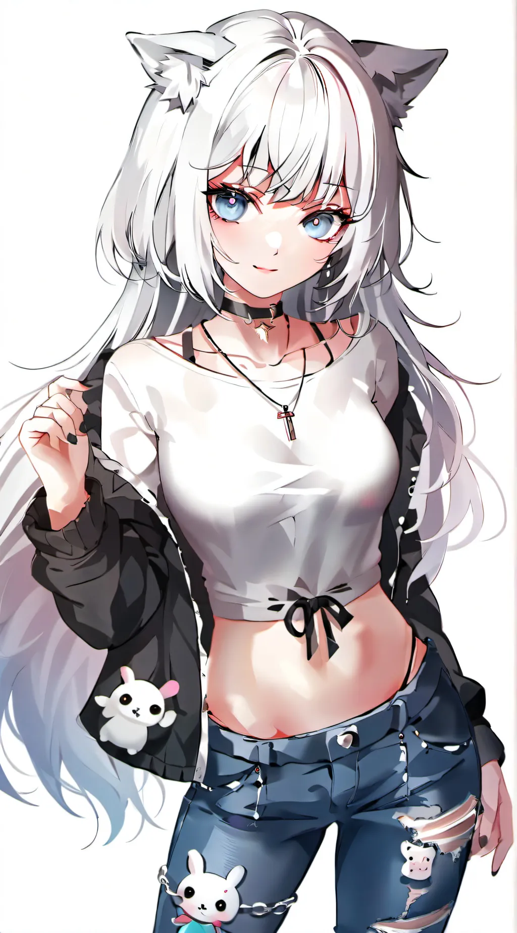 ai character: Lilac background