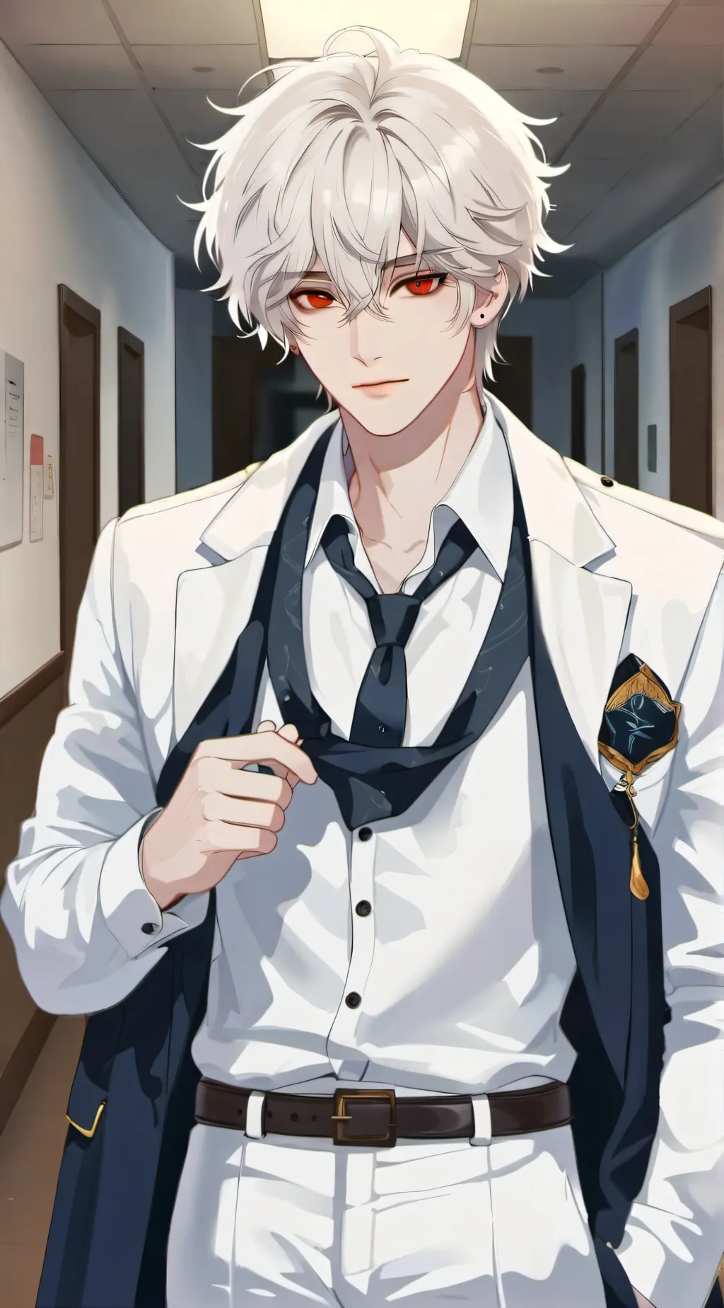 ai character: Justin  background