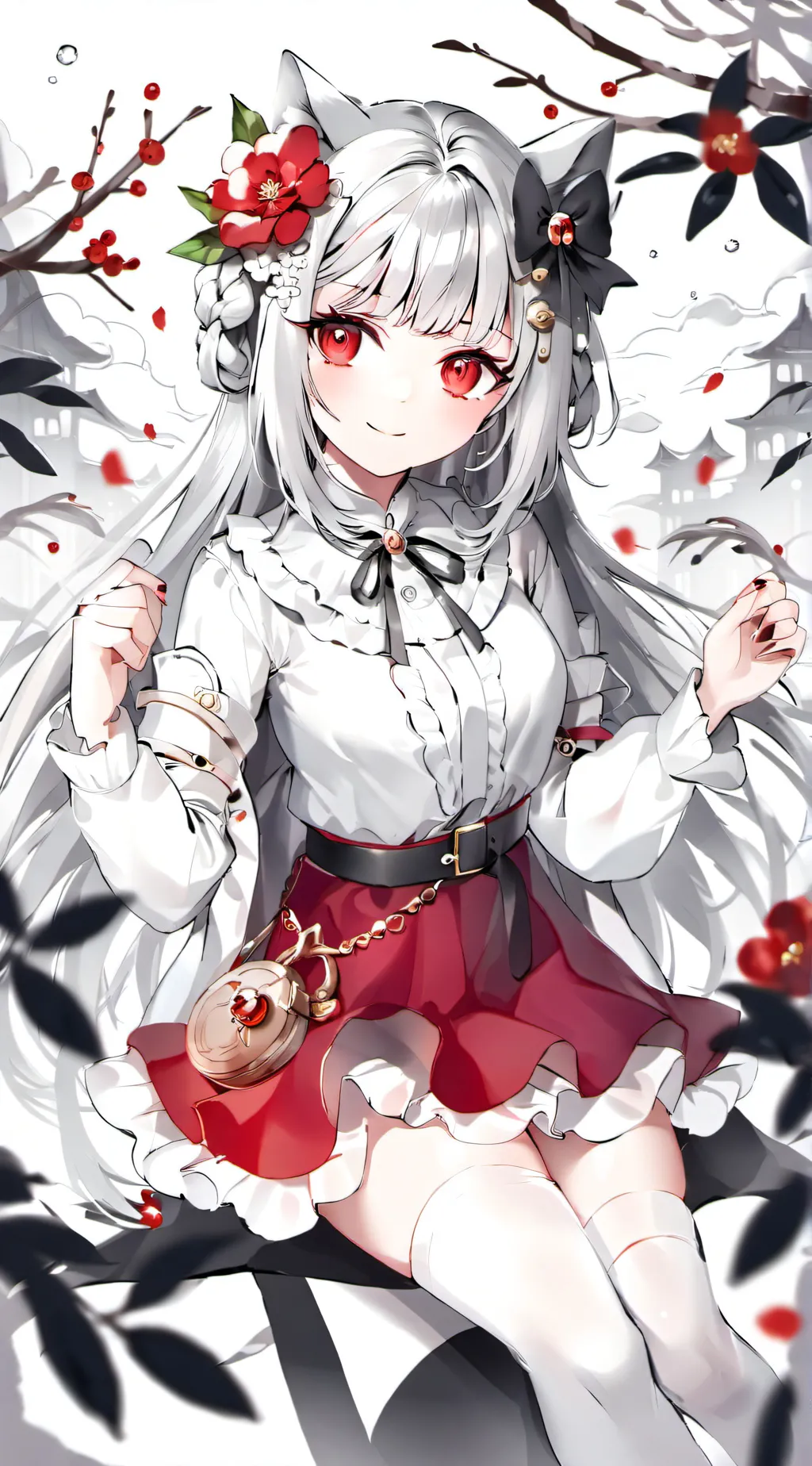 ai character: Ashley  background