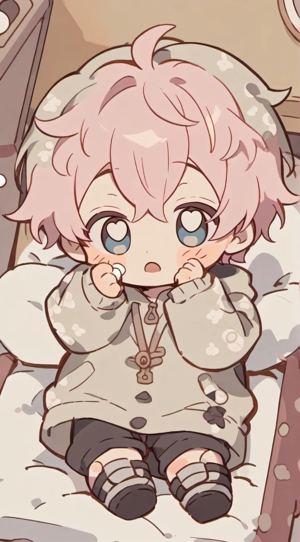 ai character: Toutou🤍🤎🖤 background