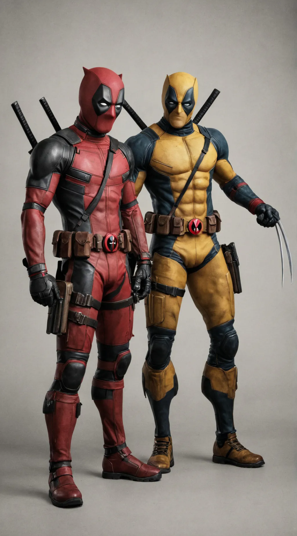 ai character: Deadpool and wolve background