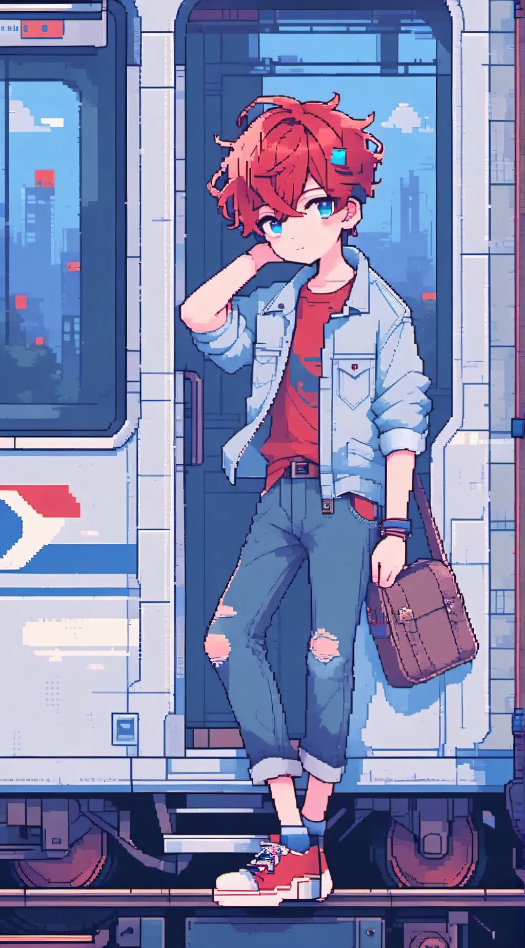 ai character: Lucas English  background