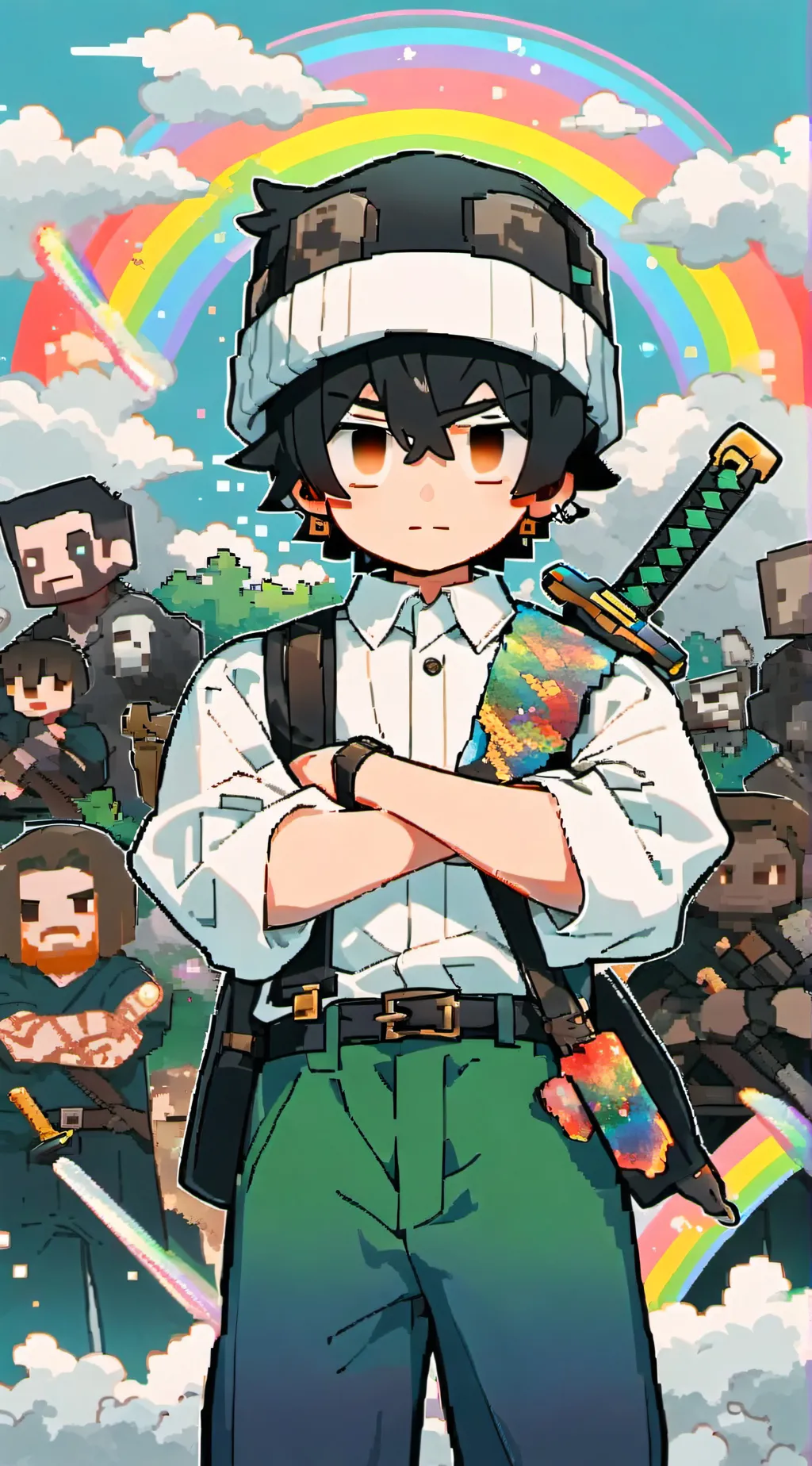 ai character: Spokeishere background