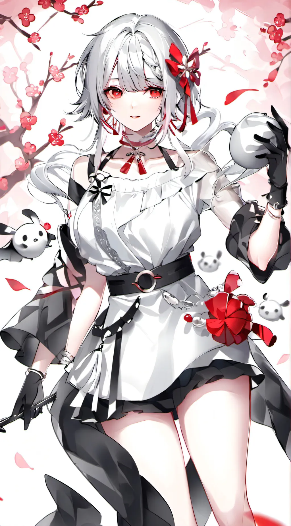 ai character: rose background