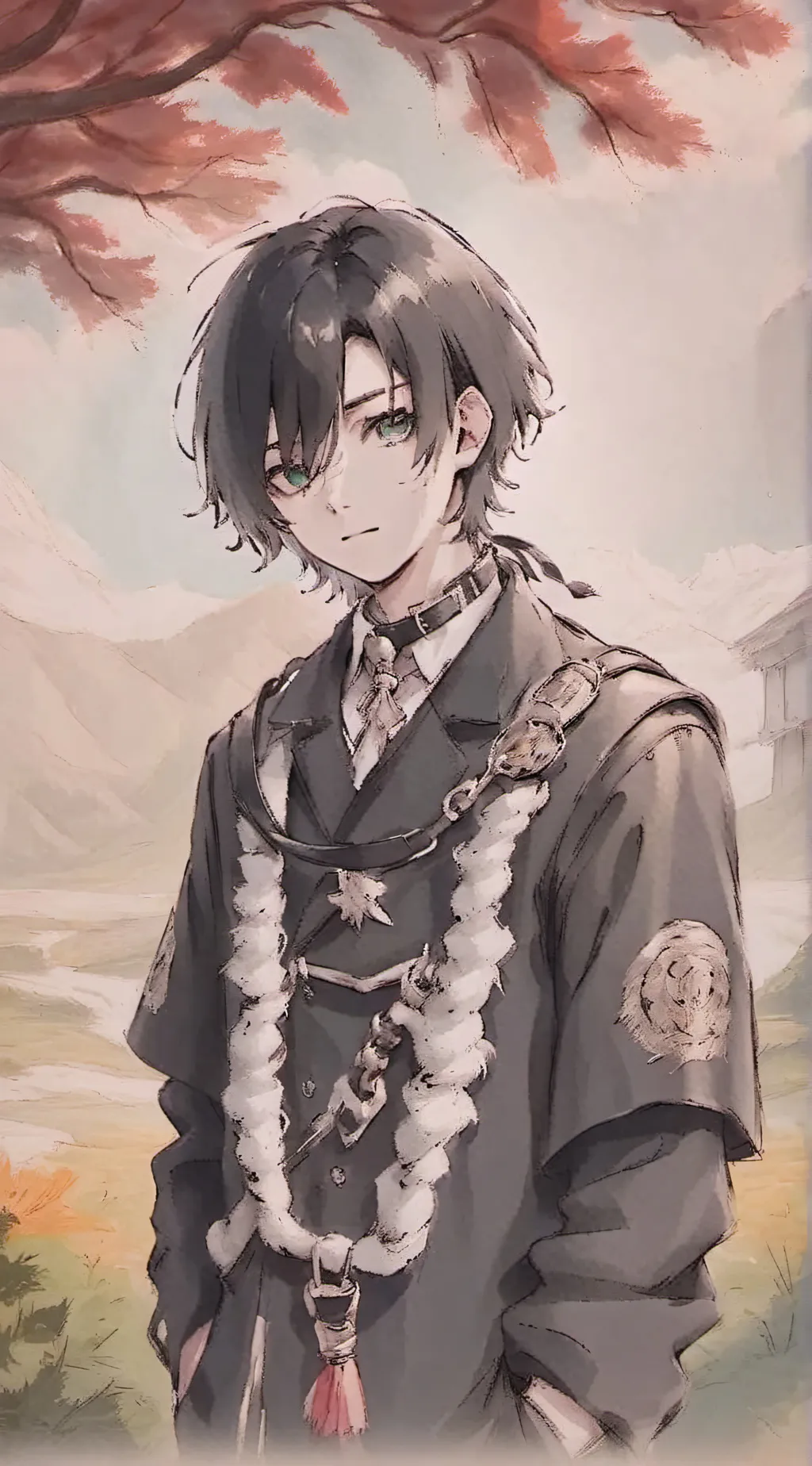 ai character: Leash, Ashley  background