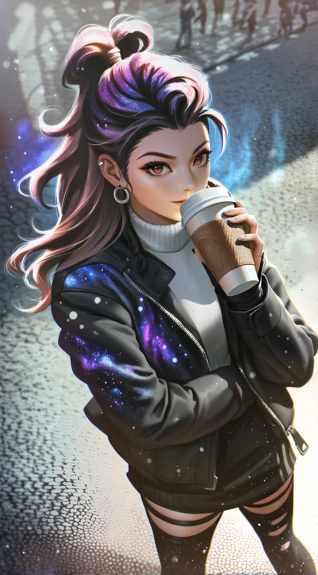 ai character: Arianna(Kosm cafe) background