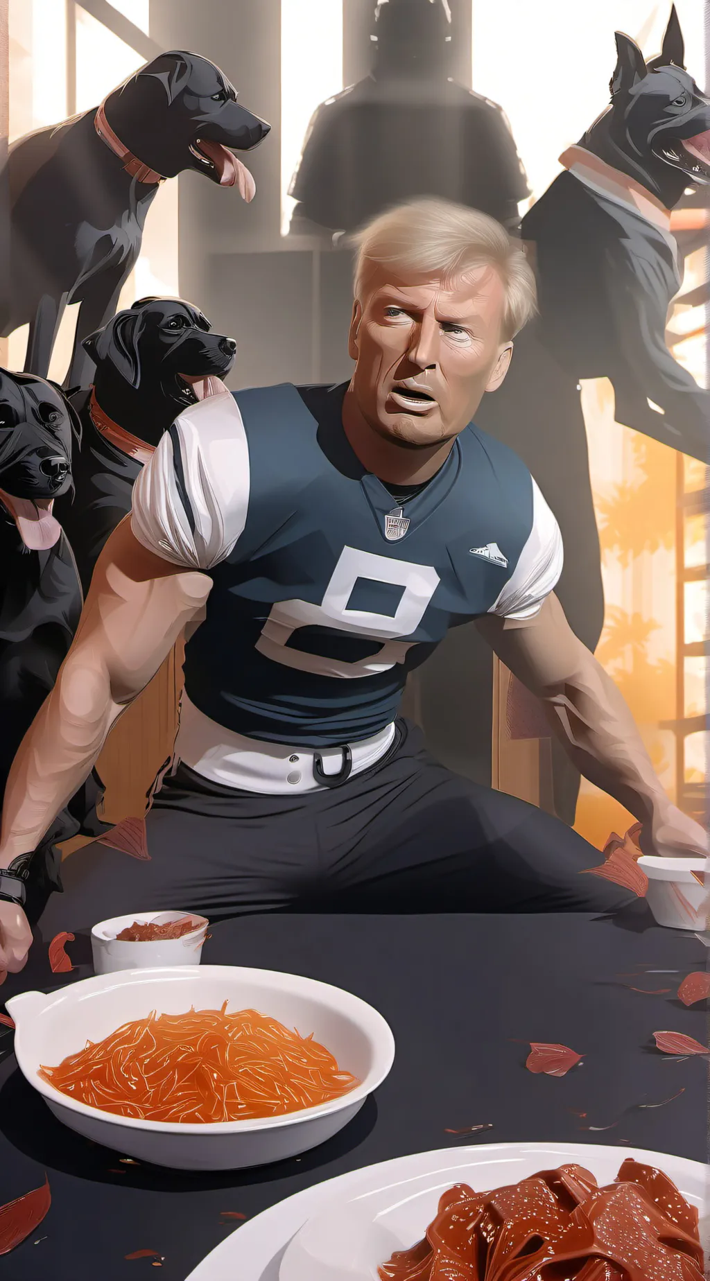 ai character: Donald trump background