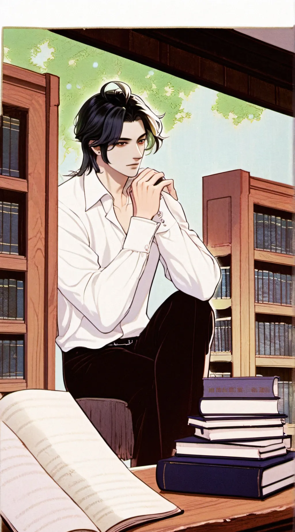 ai character: Evan background