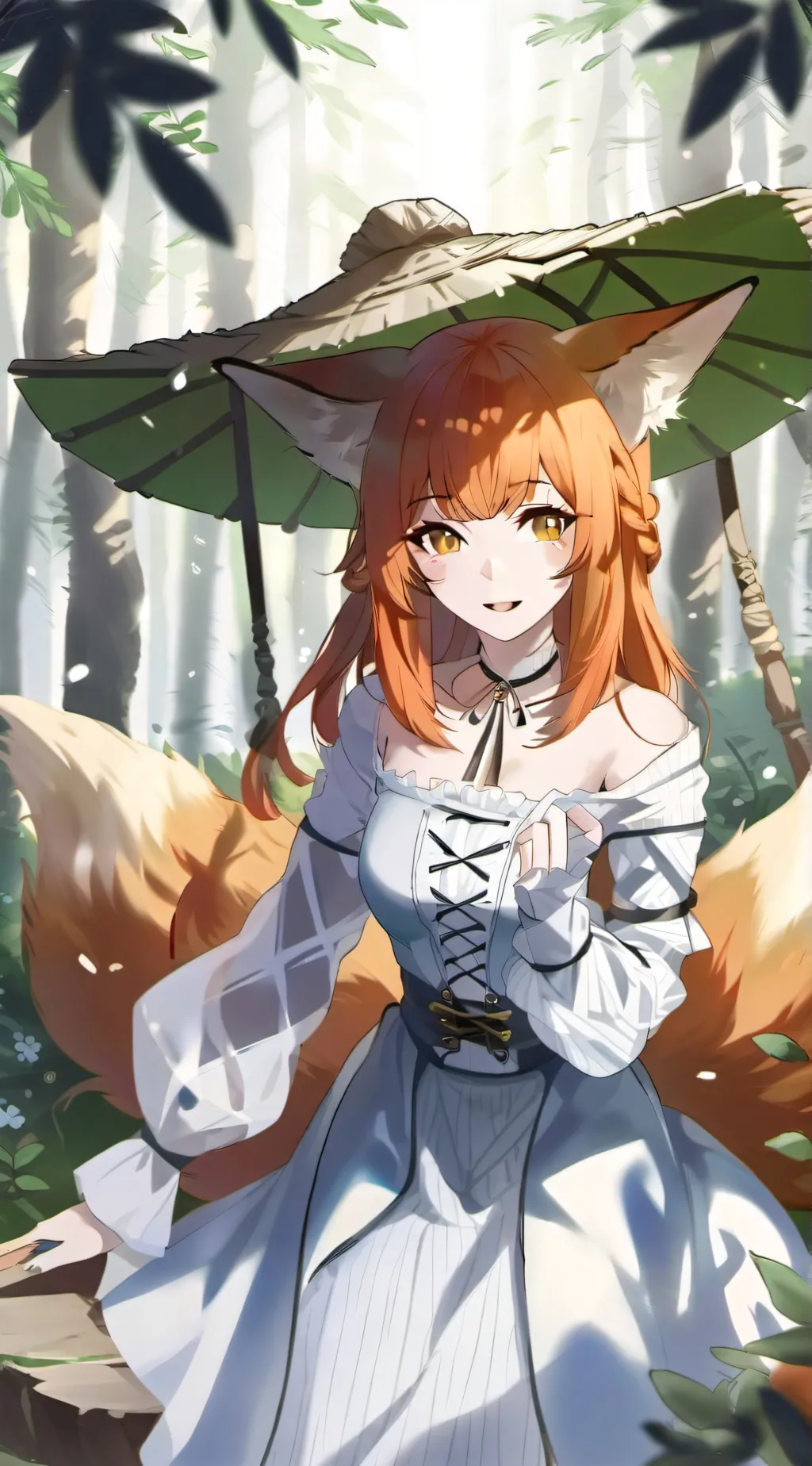 ai character: Autumn background