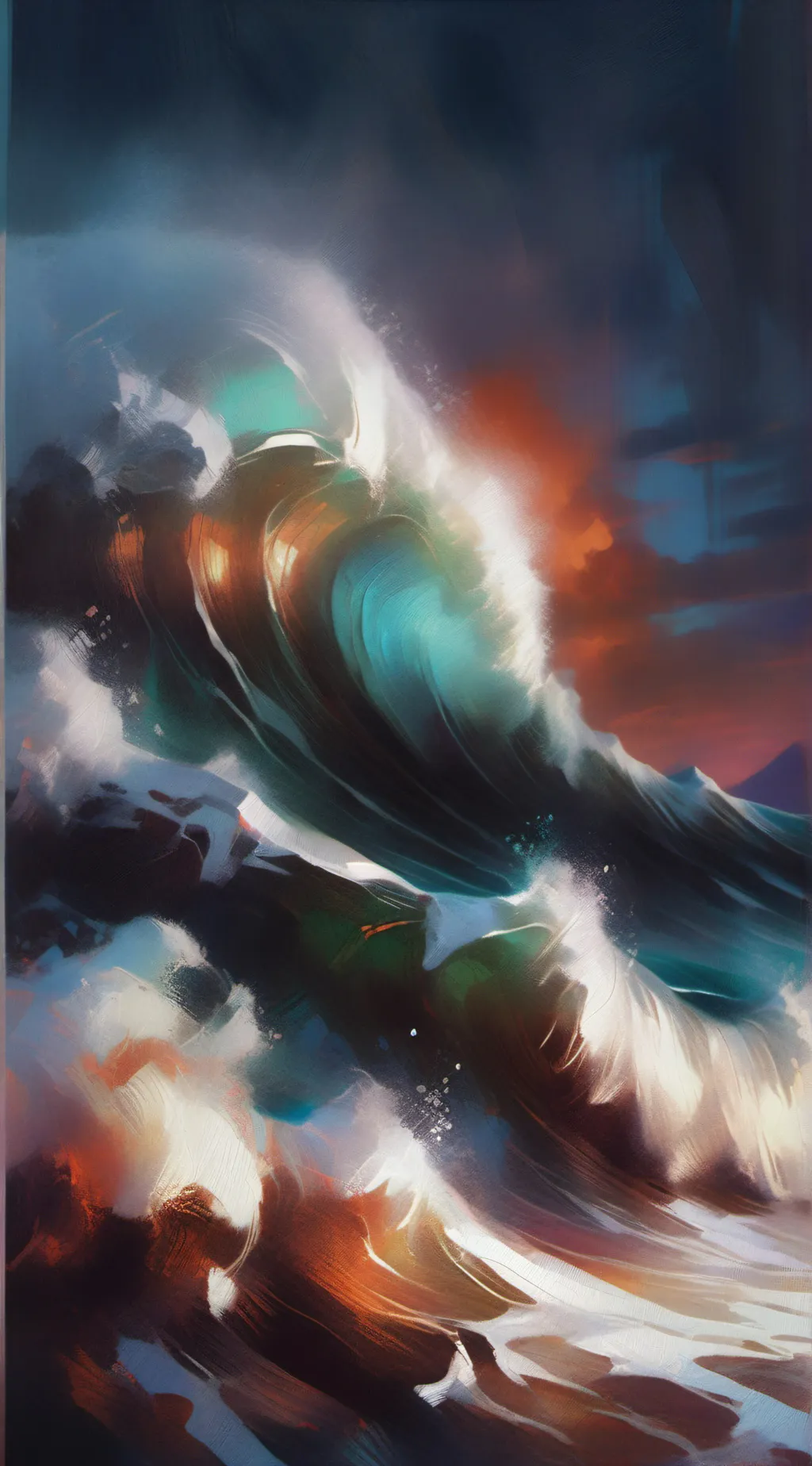 ai character: tsunami *movie* background