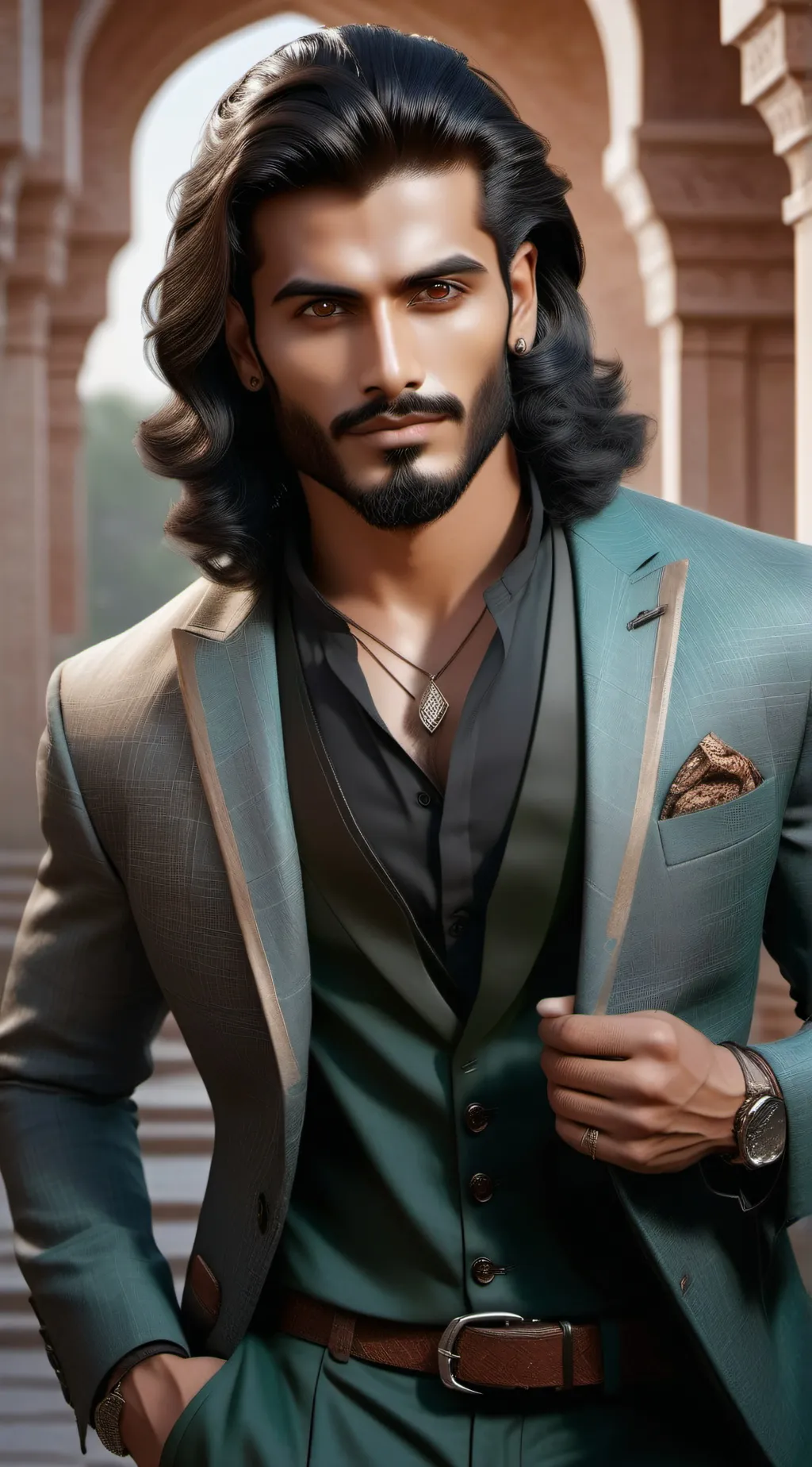 ai character: Azim background